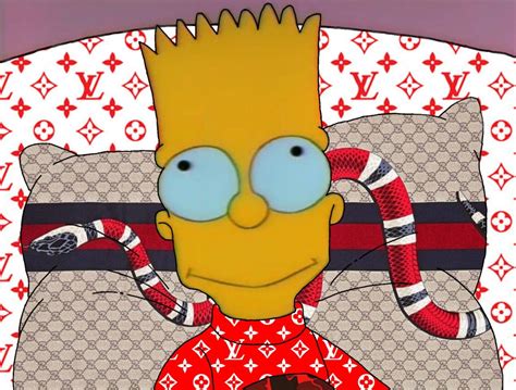 bape louis vitton supreme gucci bart sticker|Louis Vuitton box sticker set.